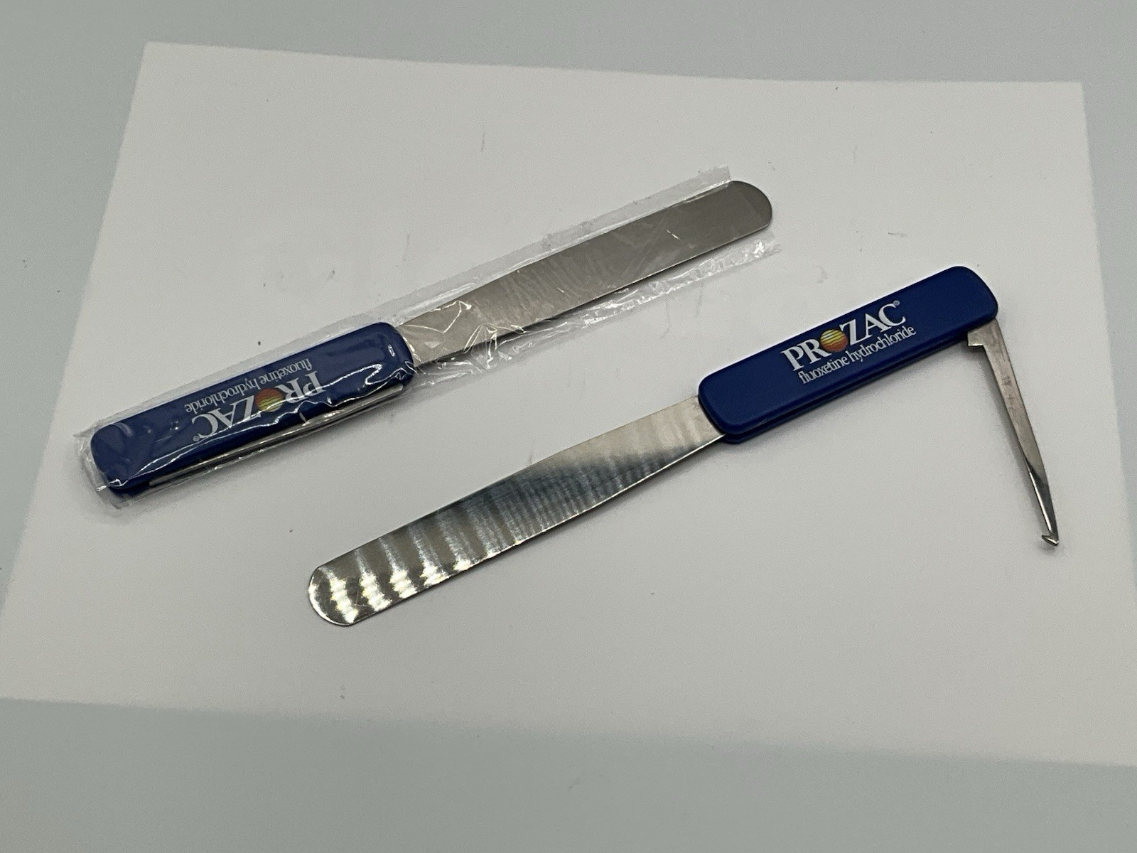 New Vintage Eli Lilly Prozac Pharmacy Spatulas - #2 Included