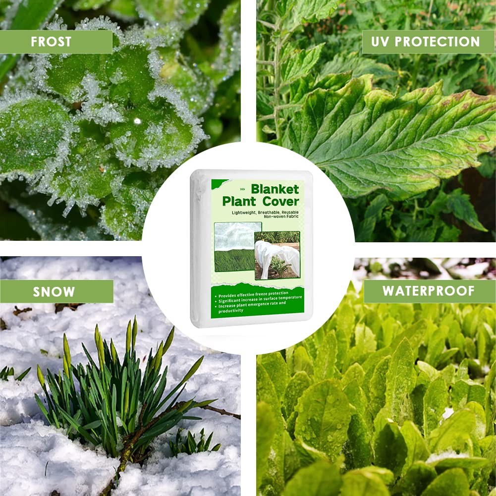 7x25ft Plant Frost Protection Cover Floating Row Frost Cloth for Vegetables