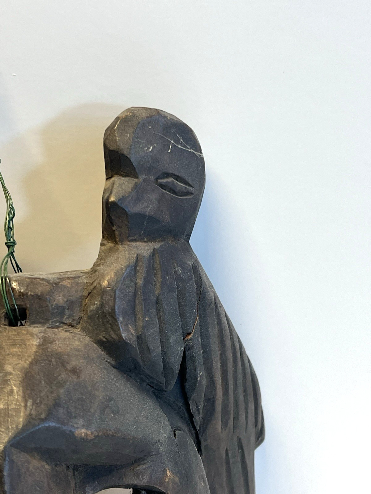 Antique Native American indian Hand Carved Totem Style Wooden Wall Hanging Mask