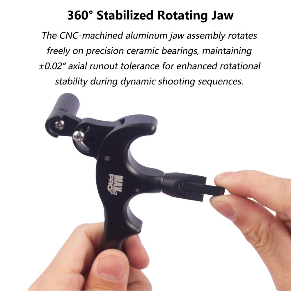 Adjustable 360° Aluminum 4Finger Compound Bow Release Trigger System
