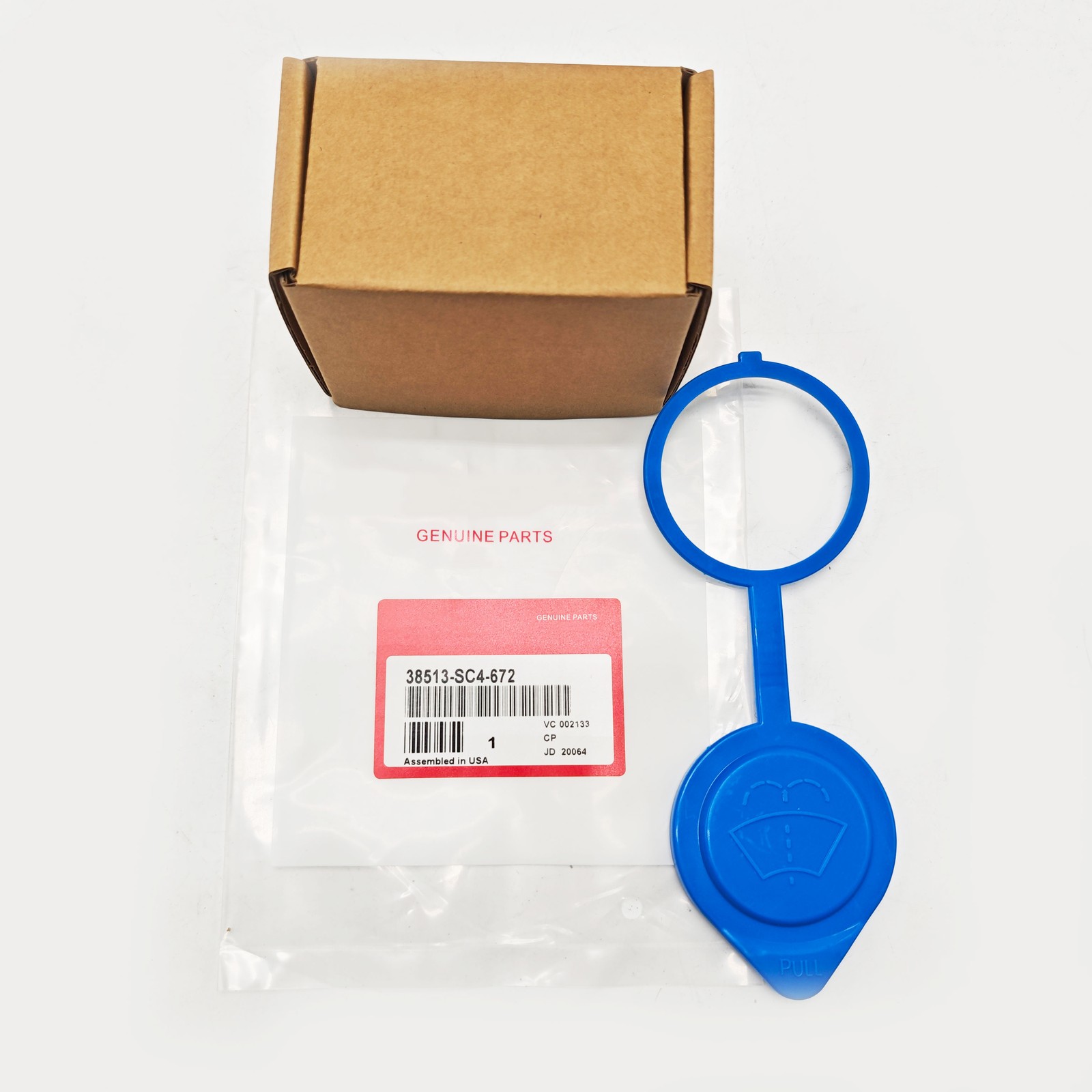 NEW 38513-SC4-672 FOR Honda Windshield Washer Fluid Reservoir Cap