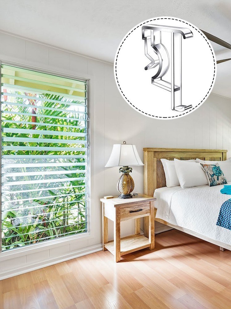 Curtain Clips Brackets Office Plastic School Support Accessories Clear