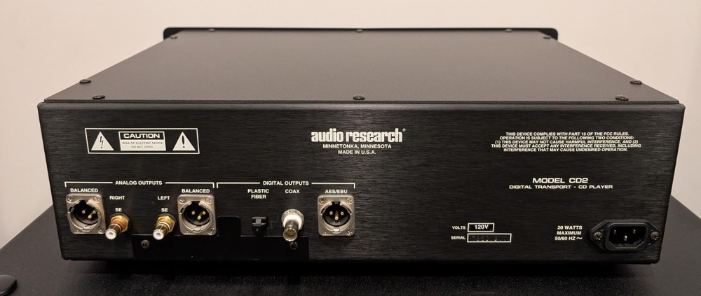 Audio Research CD2 — High‑End Reference CD Player / Transport