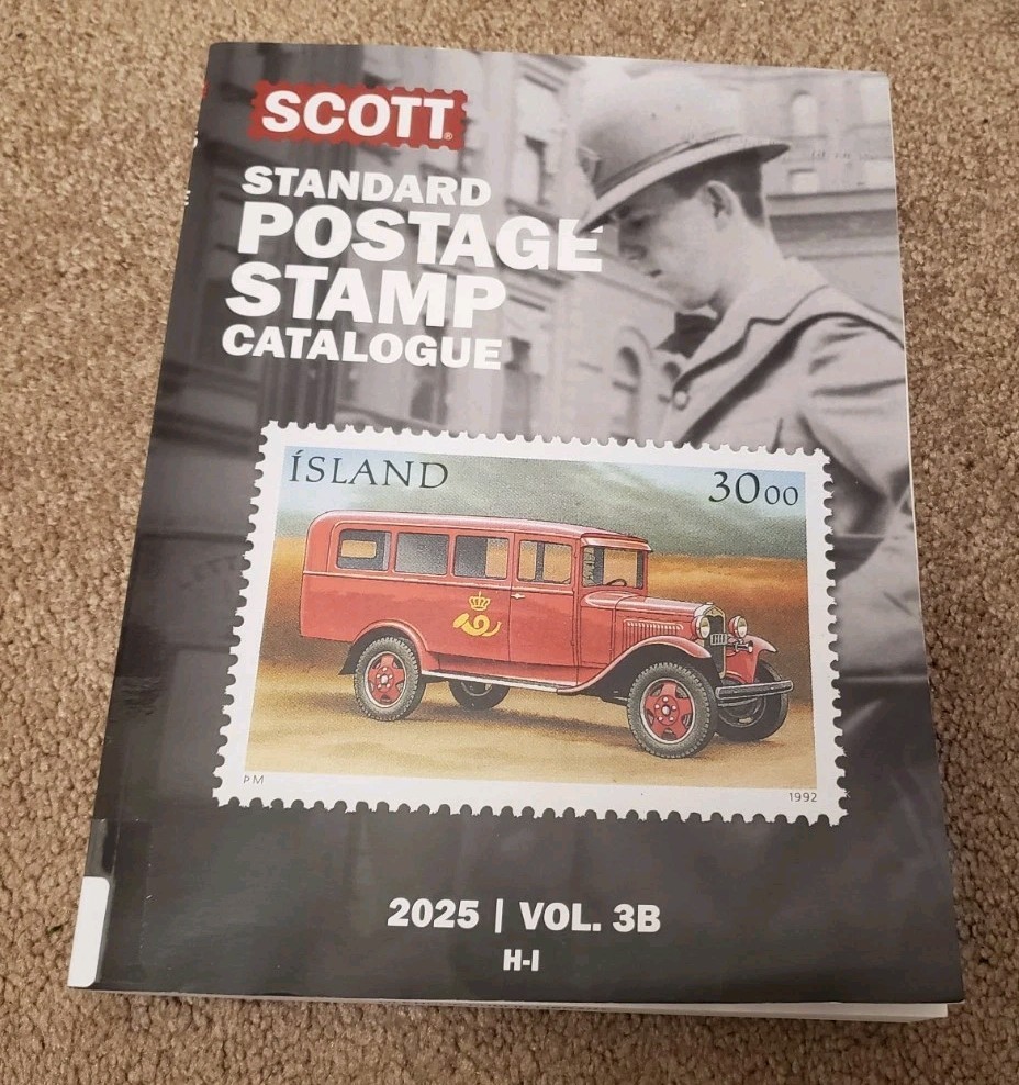 2025 Scott Postage Stamp Catalog...Volumes 3 A & B... Ex Library