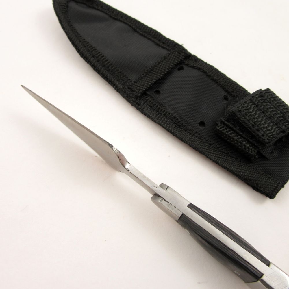 FIXED-BLADE DAGGER | Mini Silver Blade Full Tang Tactical Bosom Boot Knife