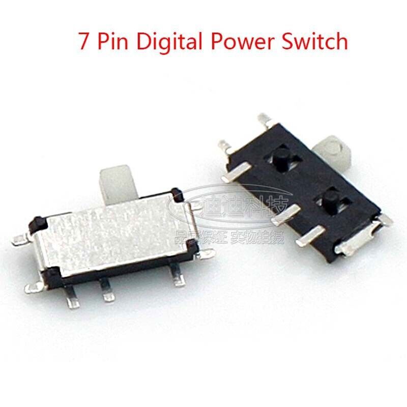 Micro Slide Switch 7 Pin Digital Power Switch Vertical Microswitch 1.5mm Handle