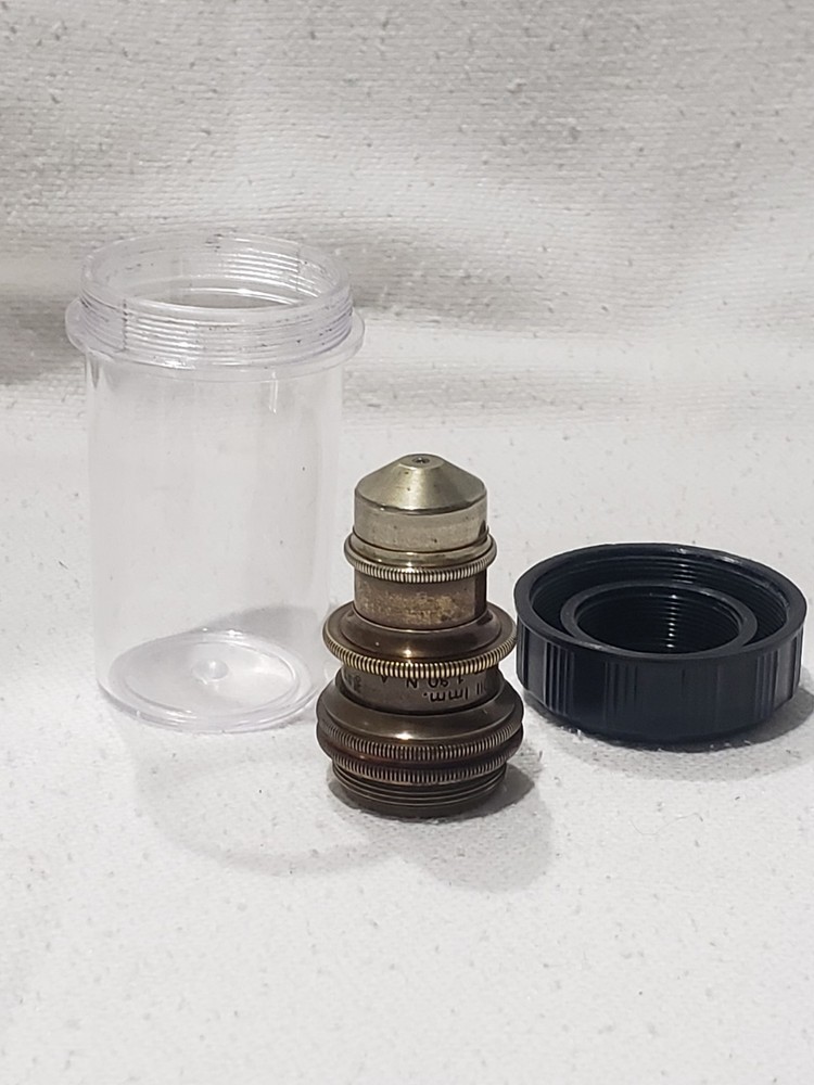 Antique Bausch & Lomb Microscope Objective 1.9mm with Case