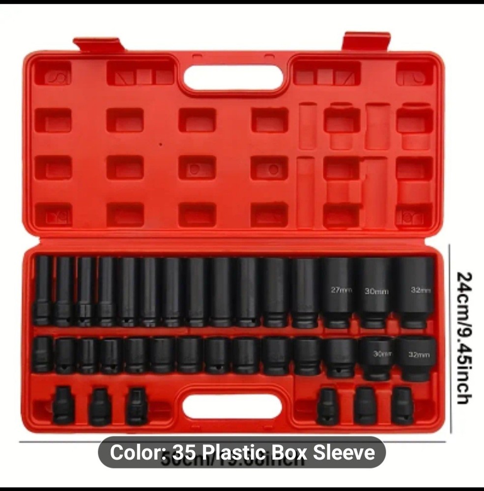 35pc 6point Impact Scoket Set