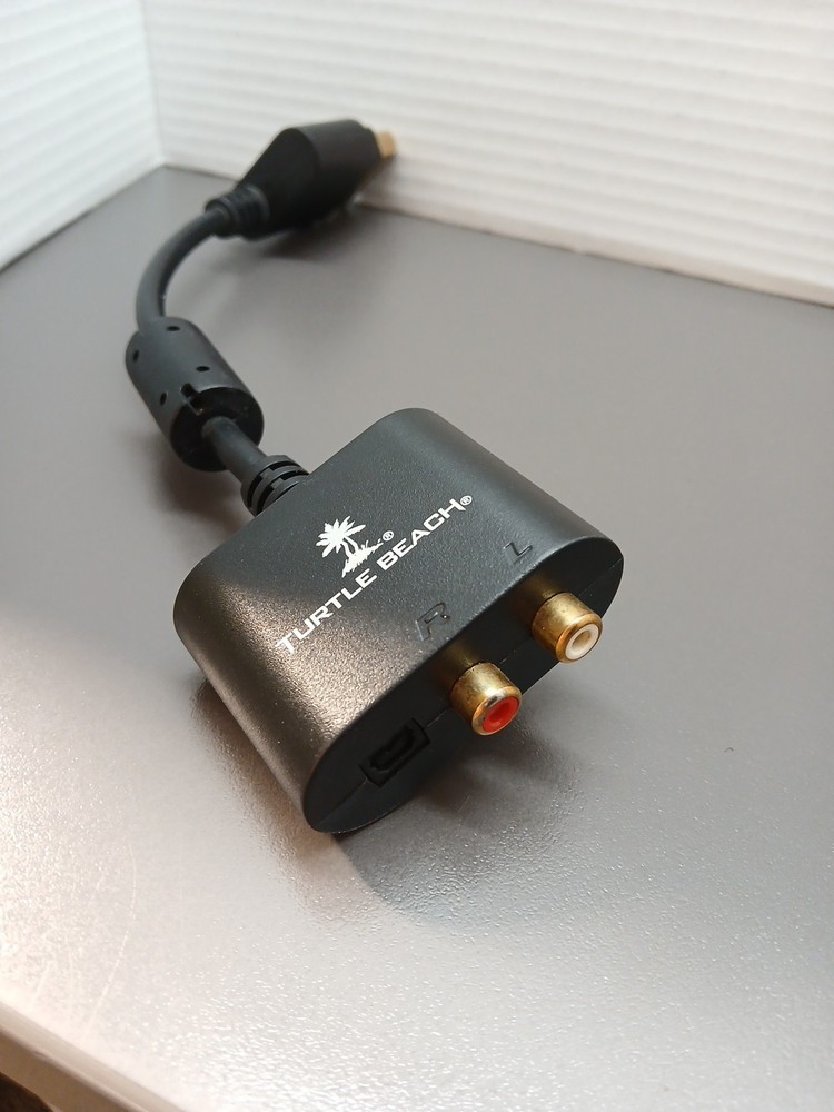 Turtle Beach Ear Force Audio Adapter Cable for Xbox 360 Microsoft Tested Working