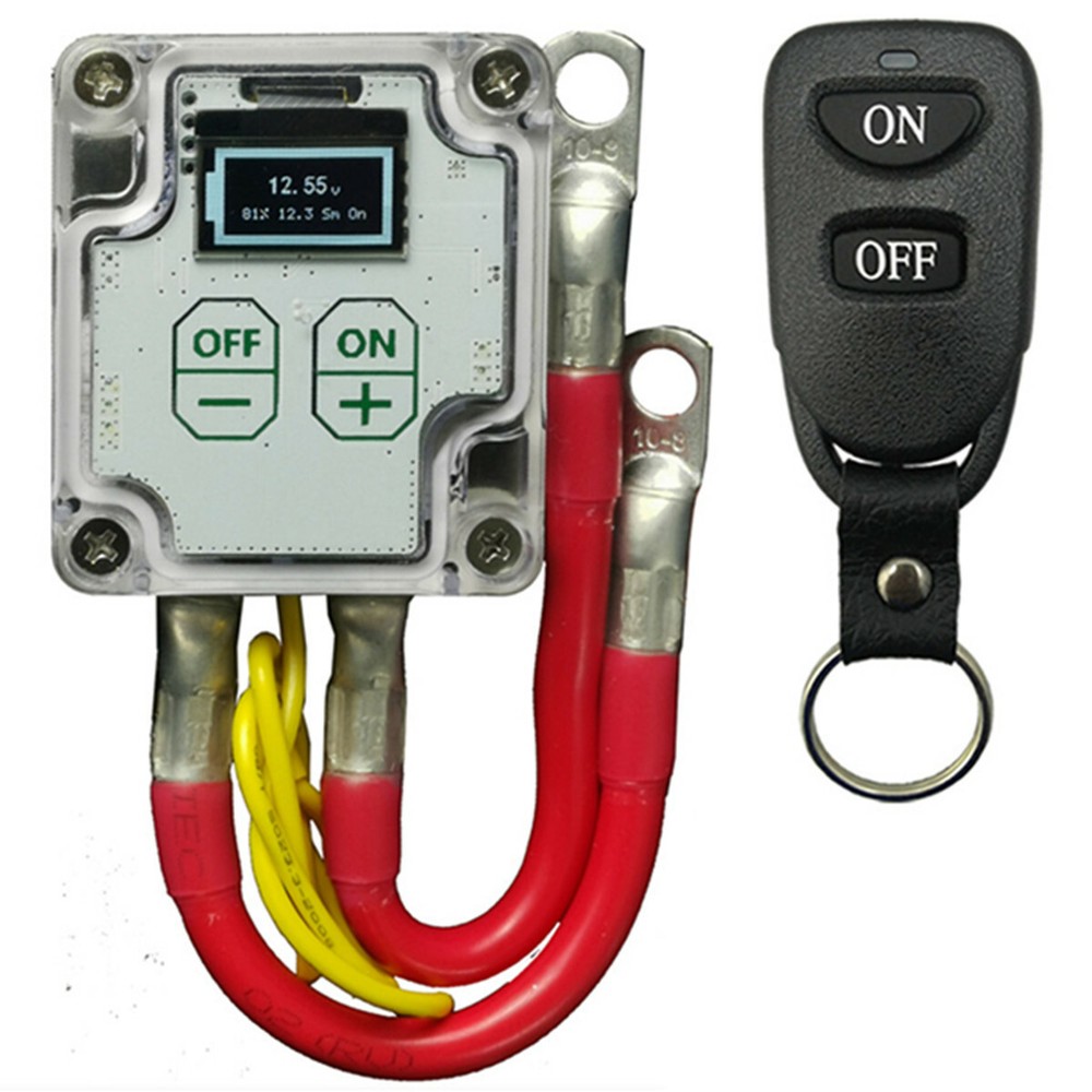 Car Battery Isolator Disconnect Cut Off Power Switch Wireless Remote Waterproof