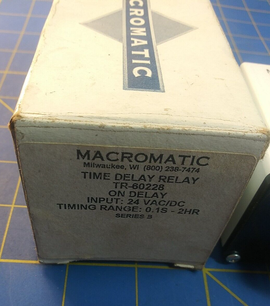 Macromatic Time Delay Relay Part# Tr-60228 Series B