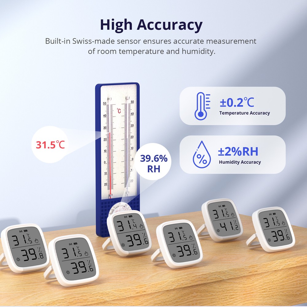 SONOFF LCD Zigbee Temperature & Humidity Sensor Indoor Digital Smart Thermometer
