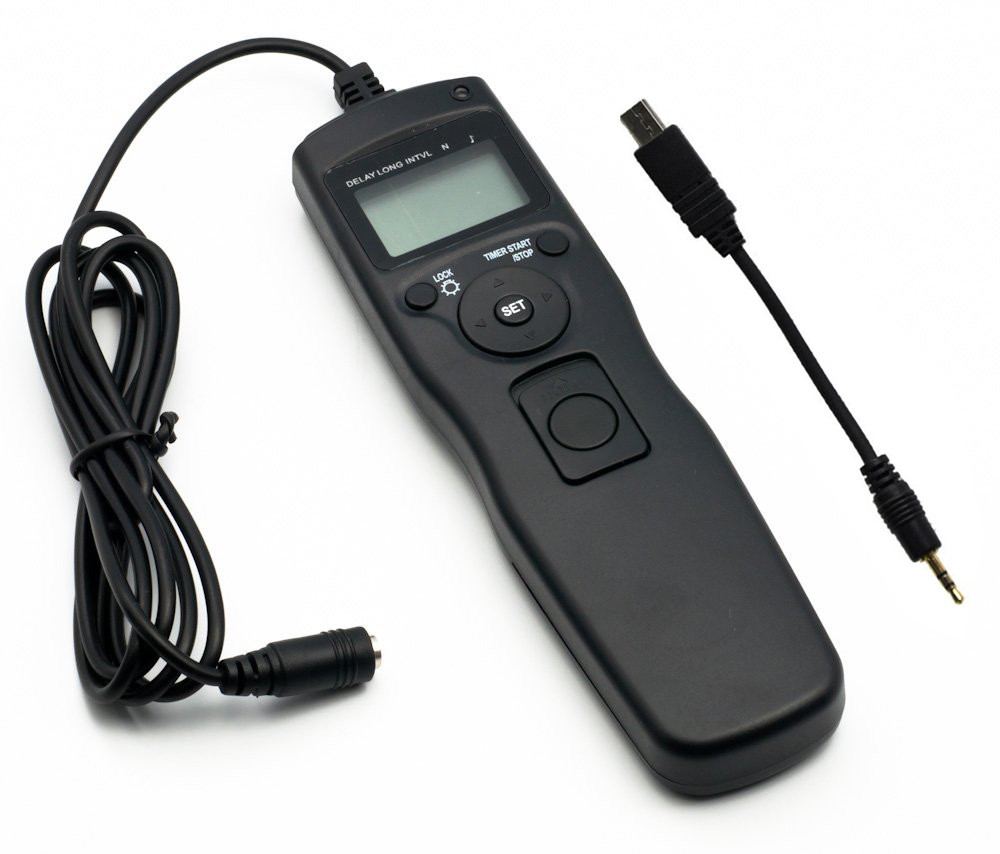 LCD Timer Remote Shutter Release cable for Sony A3000 A6000 HX300 RX100II A7iii