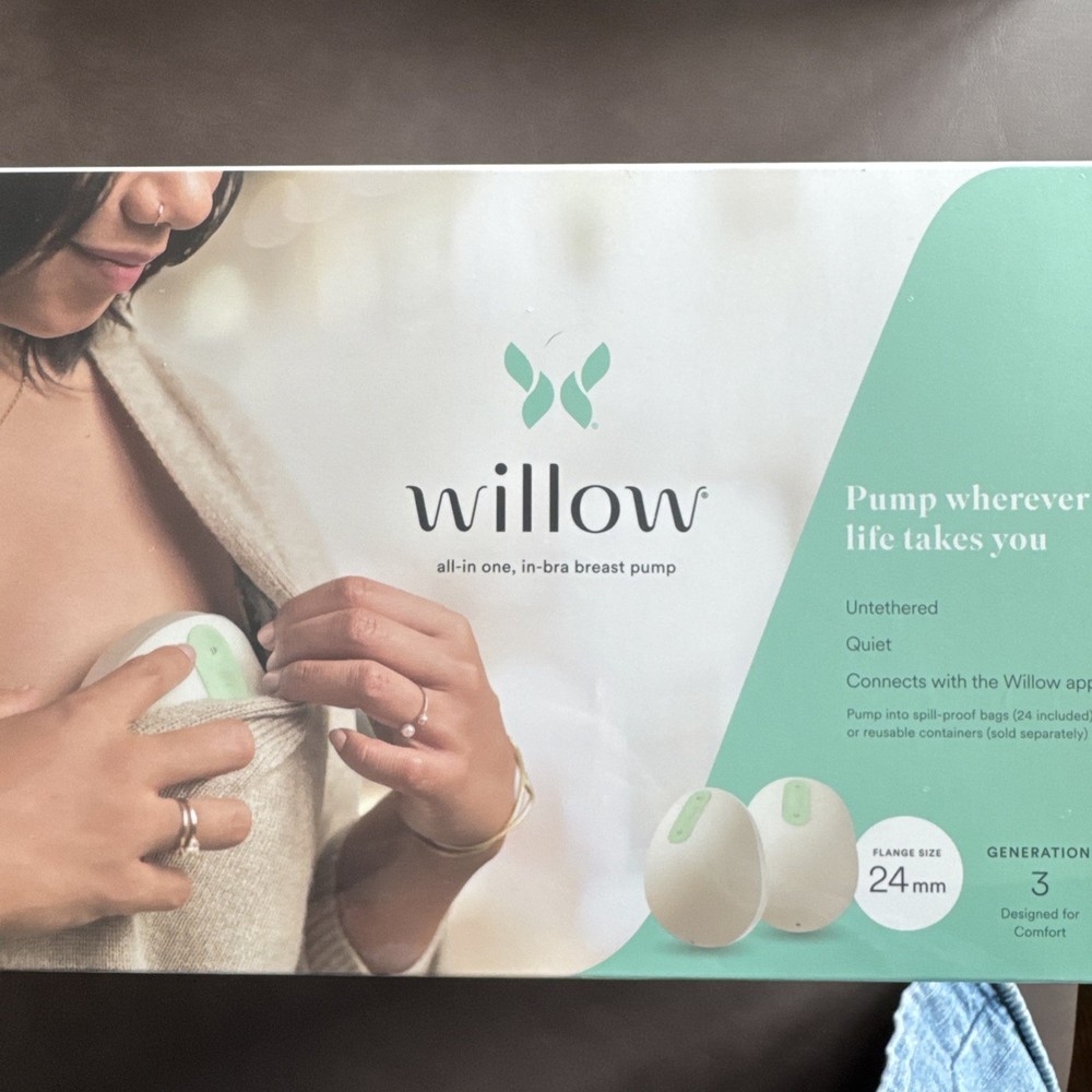 Willow 24mm Gen 3 Pump, Willow Pump Anywhere Case, And Willow Milk Cooler Bundle