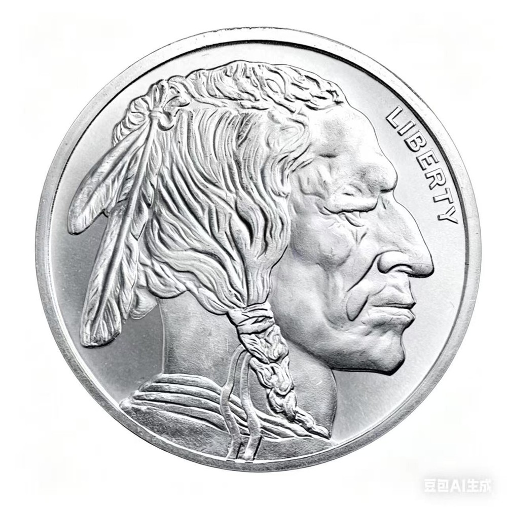 1 oz Silver Round - Buffalo coating