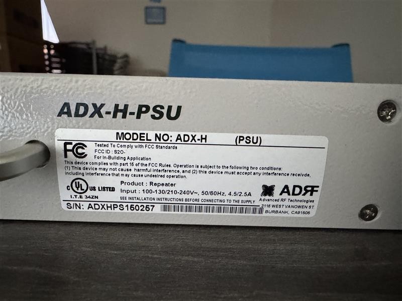 ADRF Power Supply for DAS Systems (ADX‑H‑PSU)
