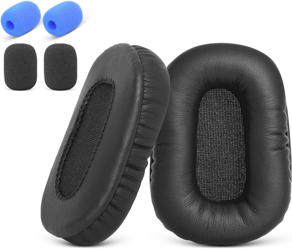 Replacement Ear Pads for Bluetooth Headset, Leather Cushions, Compatible with B4
