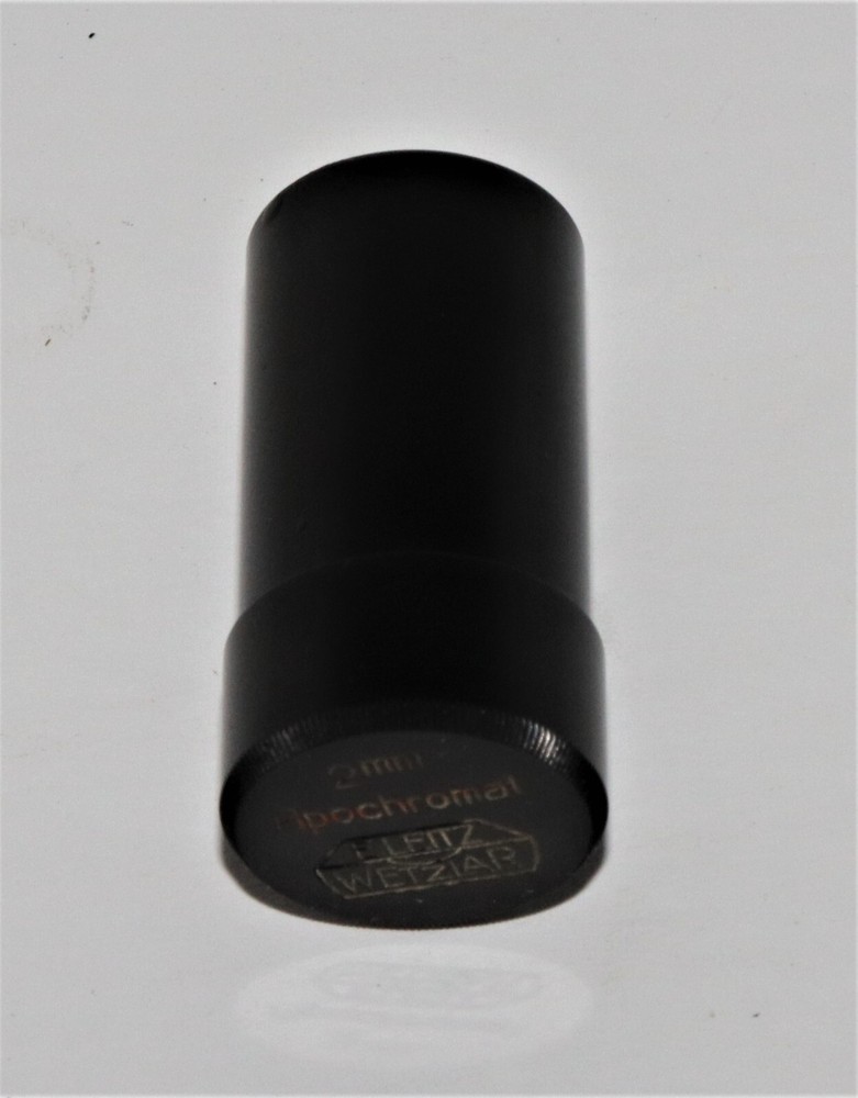 Antique Leitz Microscope Brass Objective Storage Container 2mm APO