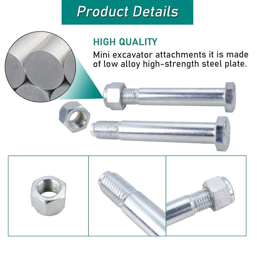 Bucket Connecting Bolts Link Pin for Mini Excavator Backhoe Attachment Lock Stud