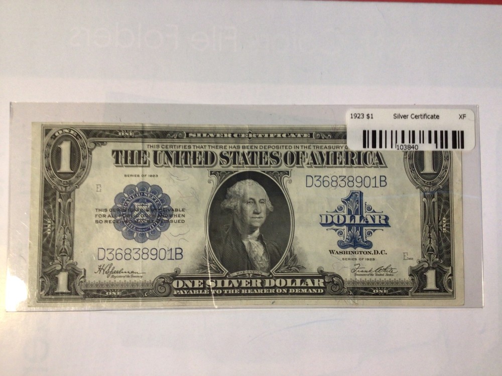 1923 Large Silver Certificate XF Condition