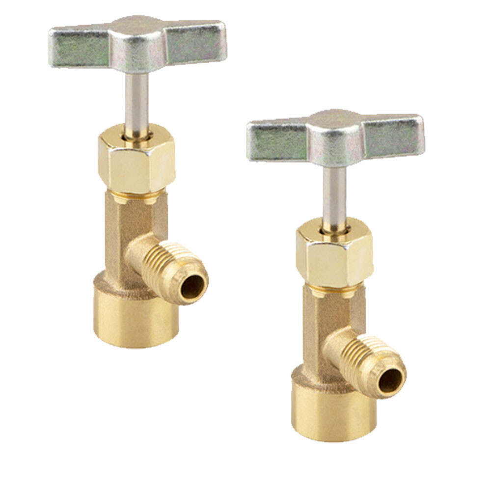2X Piercing Type R134a A/C Can Tap 1/2" ACME Tapper Dispensing Valve NEW