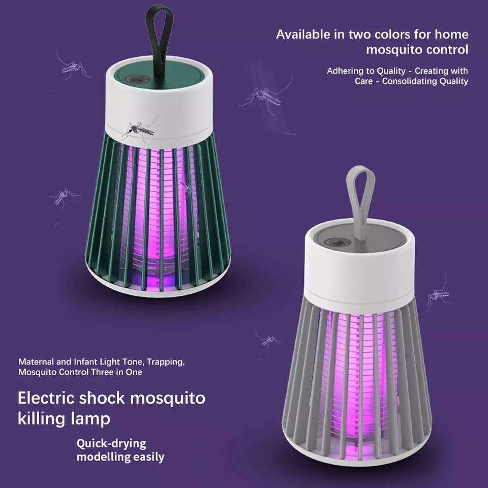 Electric Mosquito Insect Killer LED Light Fly Bug Zapper Trap Pest Control Lamp