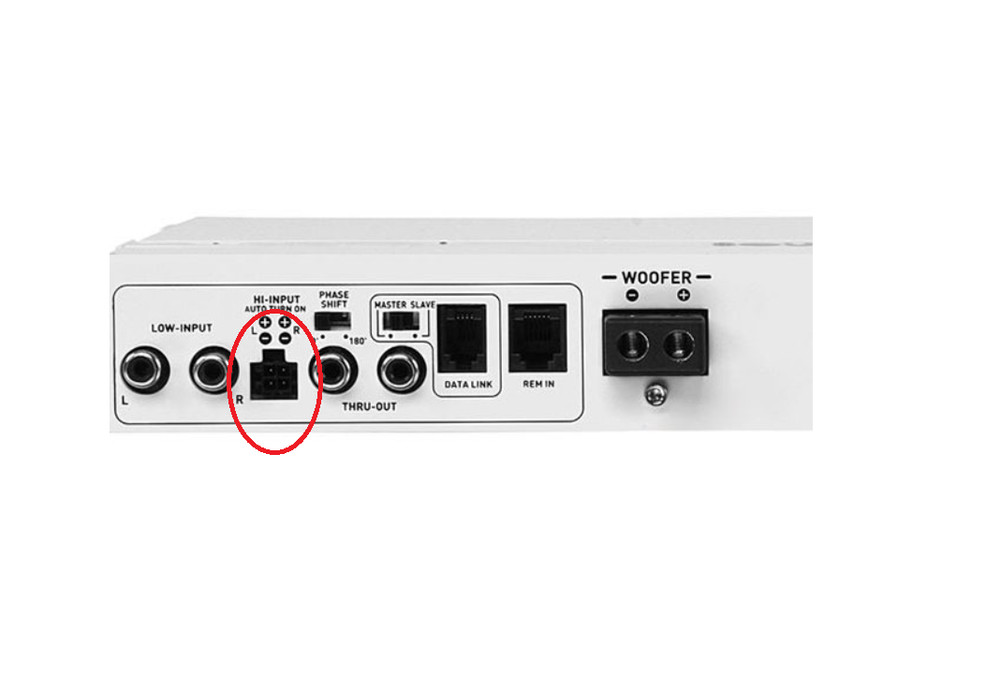 4-Pin Mini Speaker High Level Input Plug Harness Amplifier Boss BE600.2D