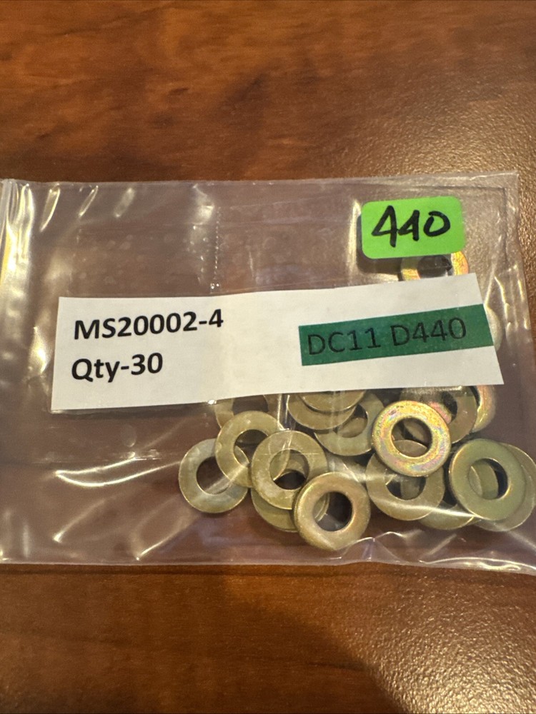 Qty-30 MS20002-4 washers New. DC11 D440