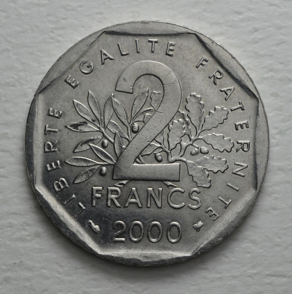 2000 Frankreich 2 Francs Spl