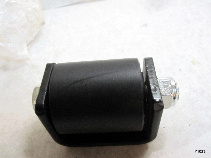 Sliding, Rolling Gate Guide Roller Black UHMW Roller 3"