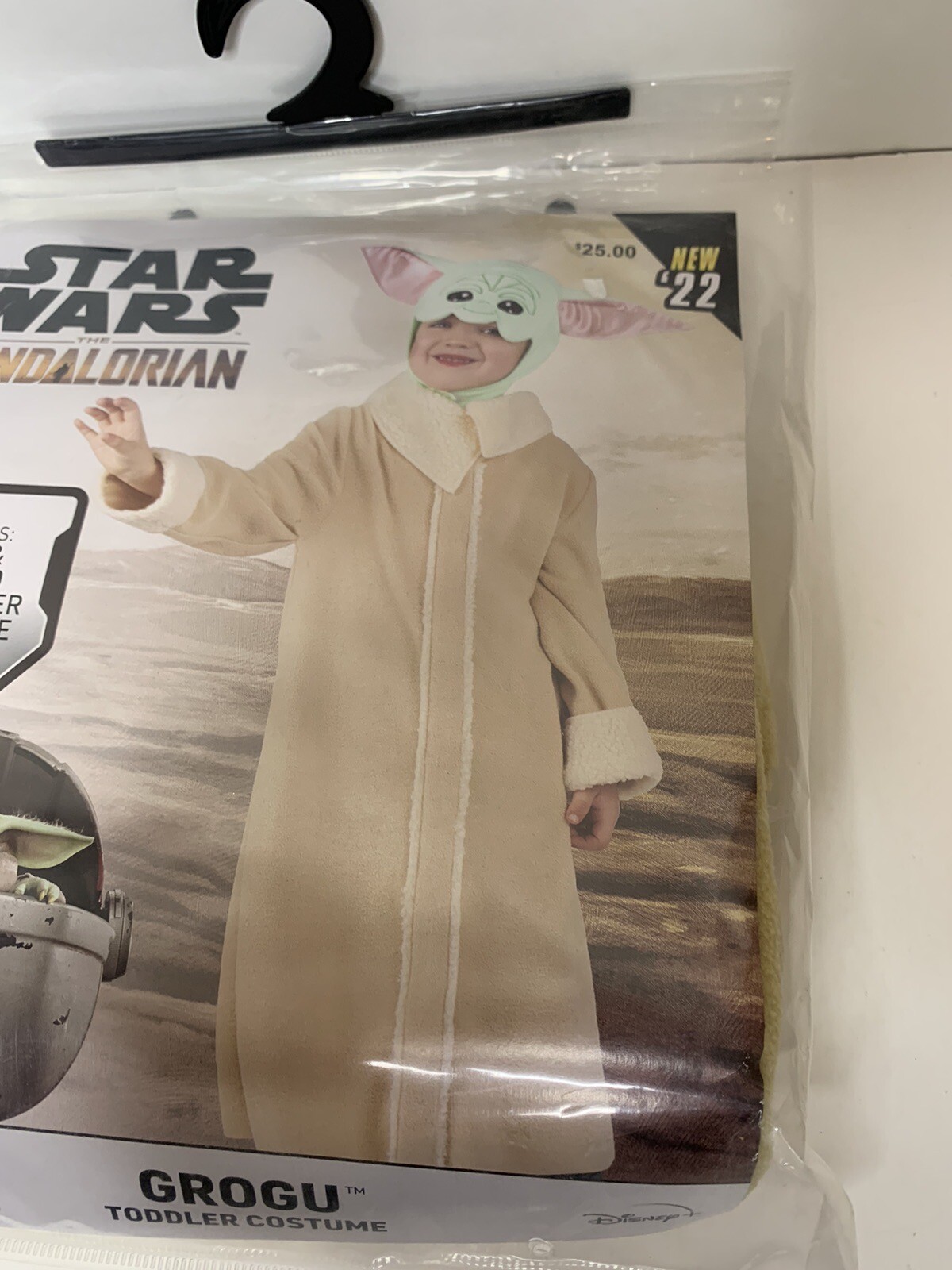 Star Wars The Mandalorian Child Baby Yoda GROGU Toddler Costume 3T-4T Disney