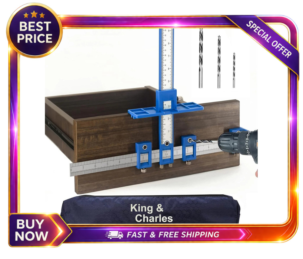 Cabinet Hardware Jig Drawer Pull Jig Template Tool Set USA