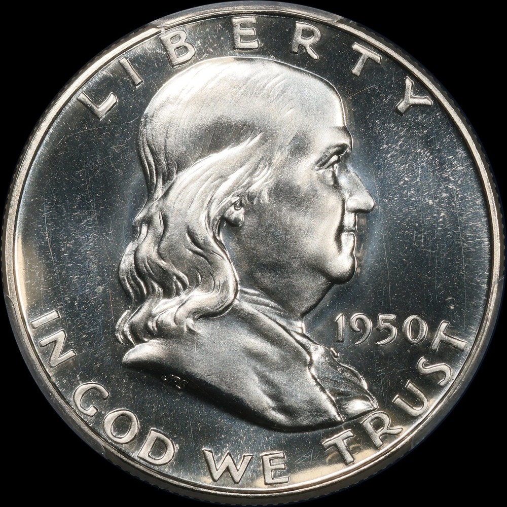 1950 Proof Franklin Half Dollar 50c PCGS PR64 CAC