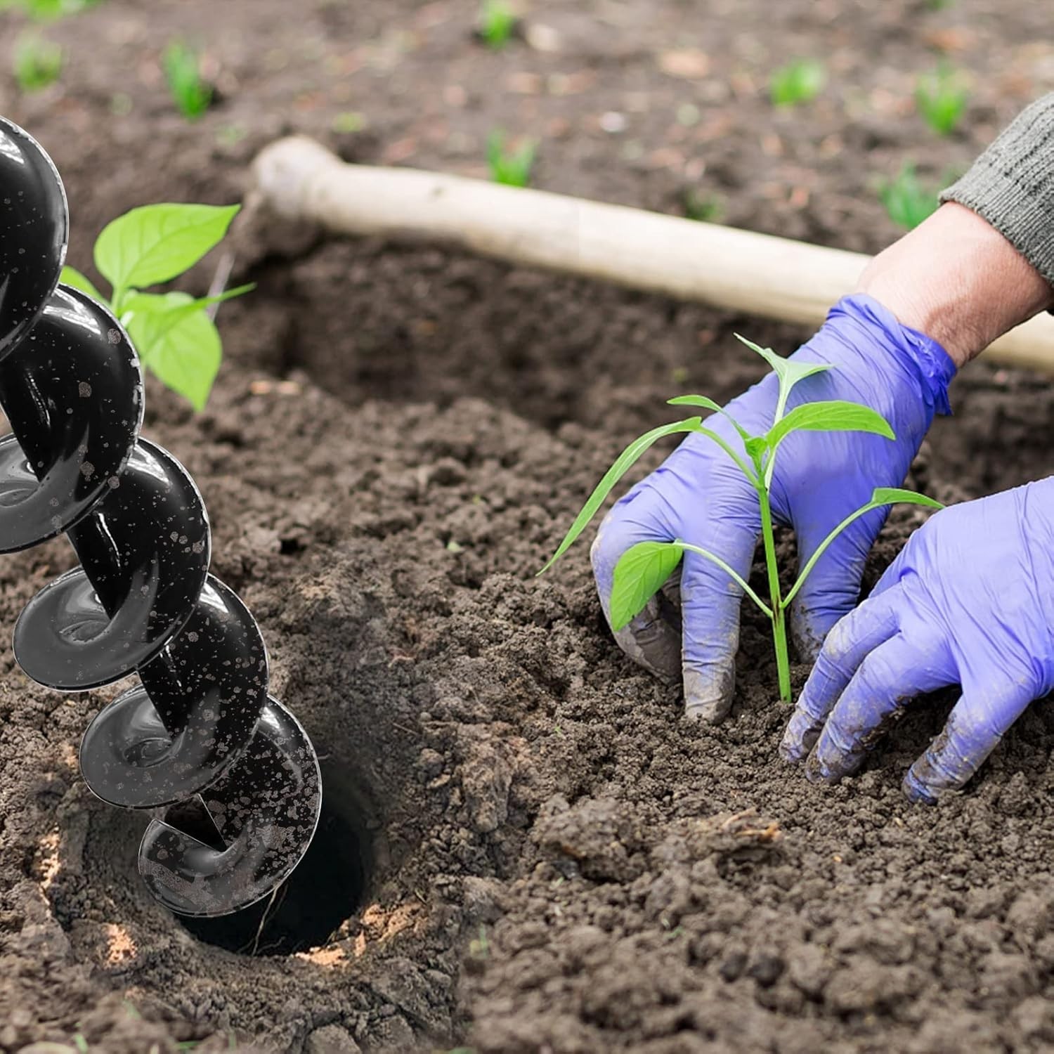 3x24-Inch Planting Auger Drill Bit for 3/8 Hex Drill, New