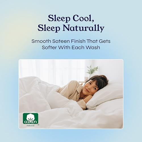 Natural 100% Cotton Sheets Size Bed Set - Soft 400 Thread Queen 01 - White