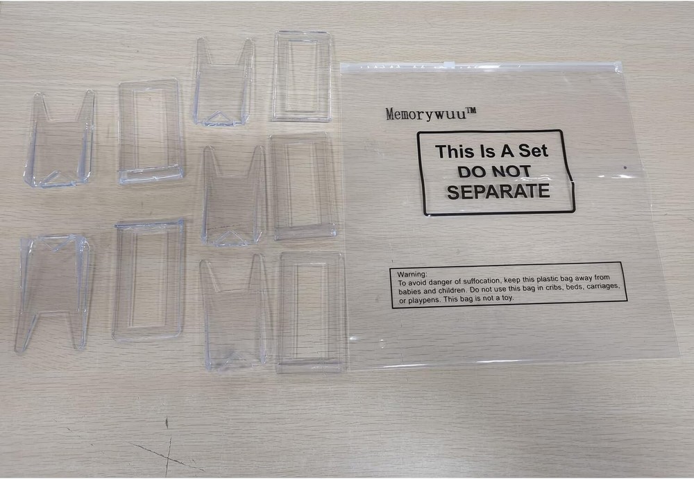 12 Pack Acrylic Book Stand for Display Adjustable Clear Book Display Holder Ease