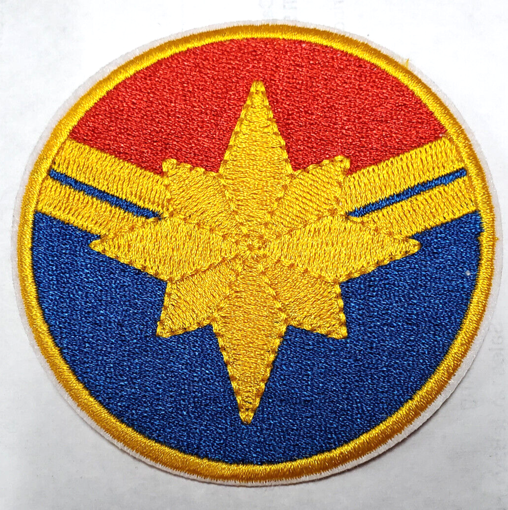 Carol Danvers- Captain Marvel Round Logo 3" Embroidered Patch- Mailed from USA