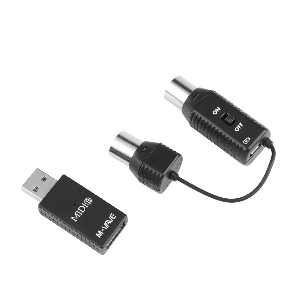 M-VAVE Wireless MIDI Adapter Bluetooth MIDI System 5-Pin Interface Low Latency