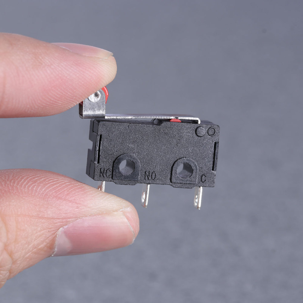 10PCS KW12 Mini Micro Limit Switch Roller Lever Arm SPDT Snap Action Switch