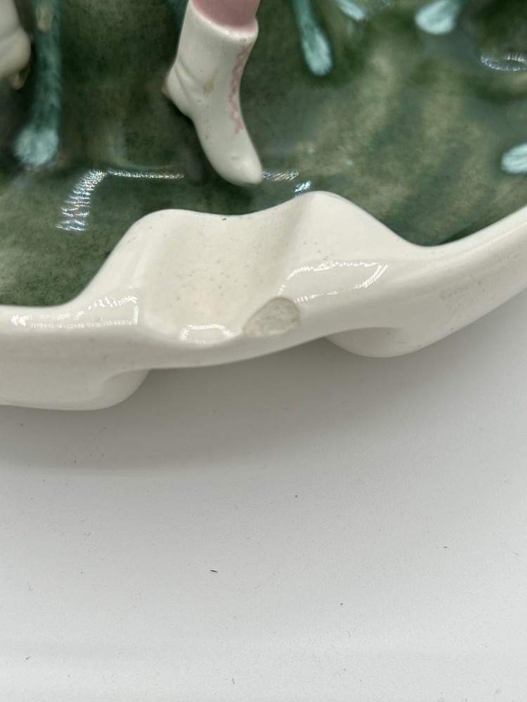 Vintage MCM Pixie Elf Ceramic Ashtray 1960 Hobbyist Condition Issues Please Read