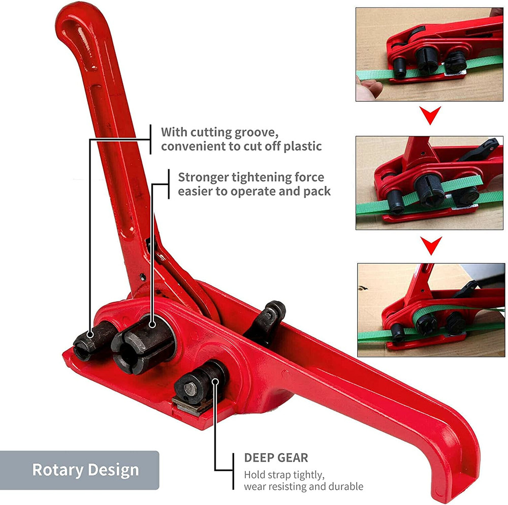 Pallet PP Plastic Strapping Kit, Packaging Banding Tensioning Tool, He