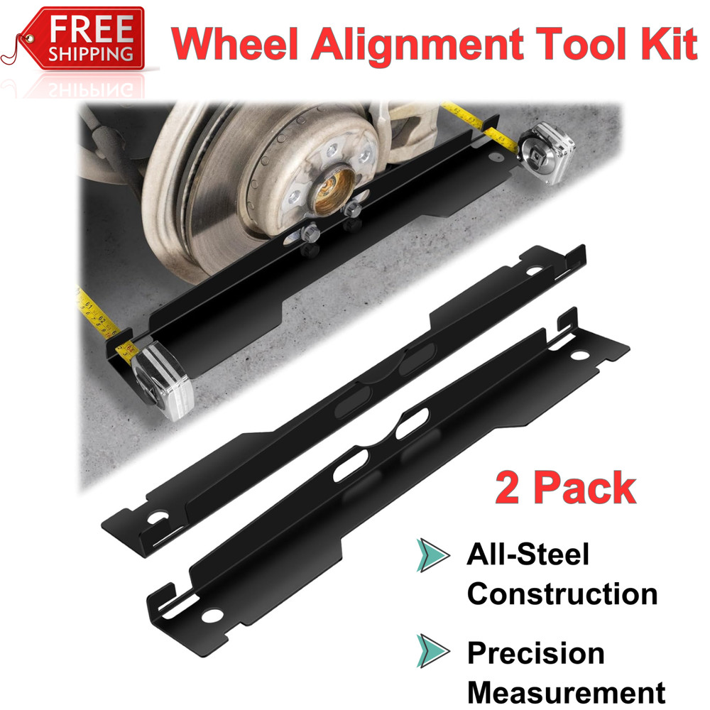 2 Pack Heavy Duty Wheel Alignment Tool Kit Toe Alignment Tool Plates Universal