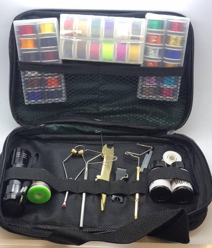 Magic Fly Tying Tool & Material Kit, Floss, Tinsel, Thread, UV Resin, Whip, Wire