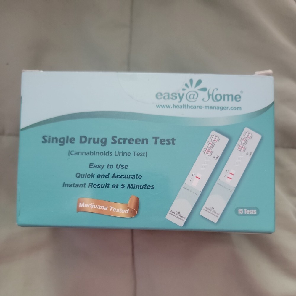 Easy@home Single Panel Marijuana (THC) Drug Test Kit, 15 Test Pack