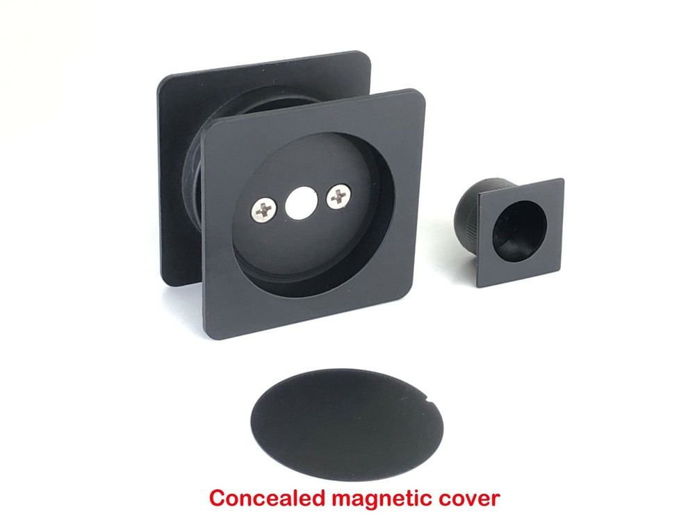 Cavity Sliding door pull Handles Passage function Matt Black finish Finger Pull