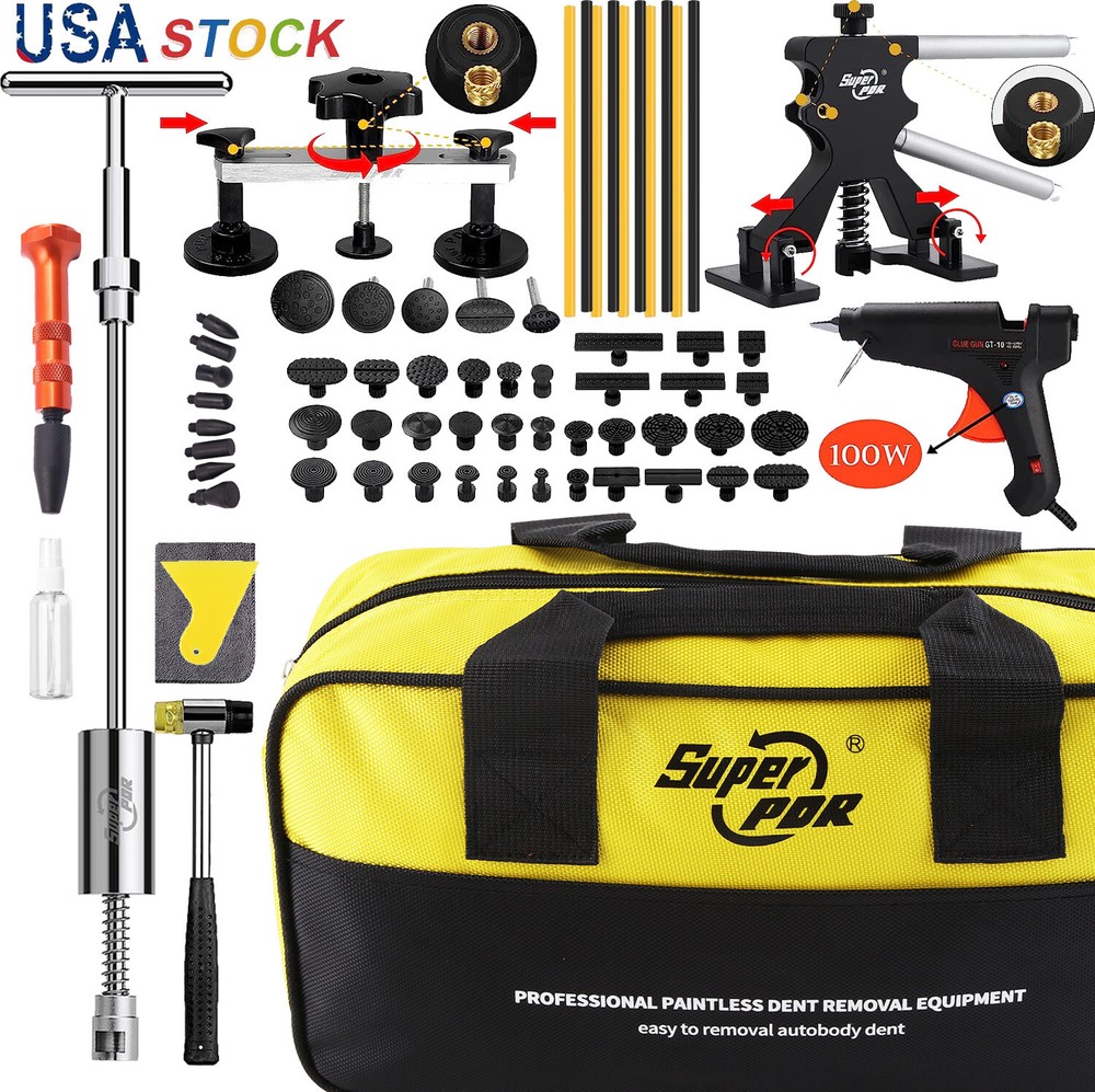 Professional Paintless Dent Removal Tool Car Dent Repair Kit Dent Puller Tools