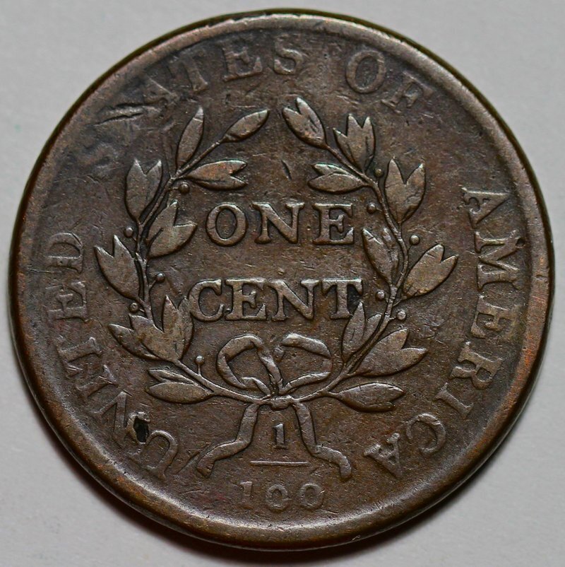 1802 Draped Bust Large Cent - Stemless - Damage - US 1c Copper Coin