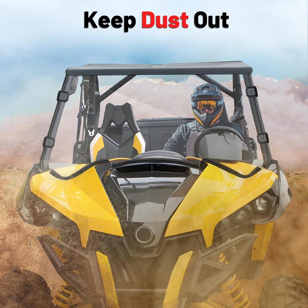 For Can-Am Maverick 1000R MAX 2013-2018 Anti-scratch Front Full windshield Panel
