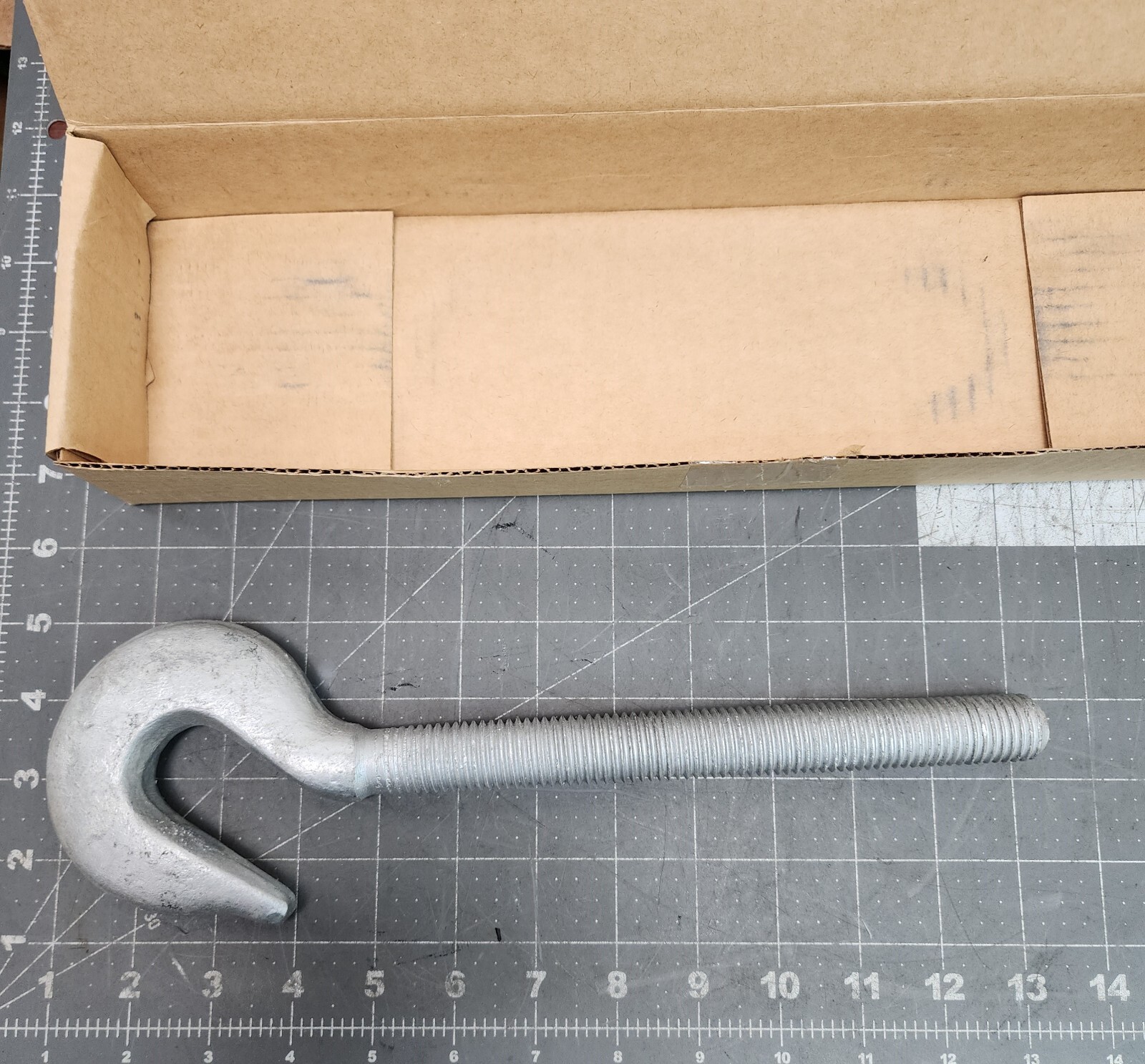 7/8” Thread x 12” Galv. Turnbuckle Hook End 3200 Pounds 12” Take Up 2ULL8 [B4S2]