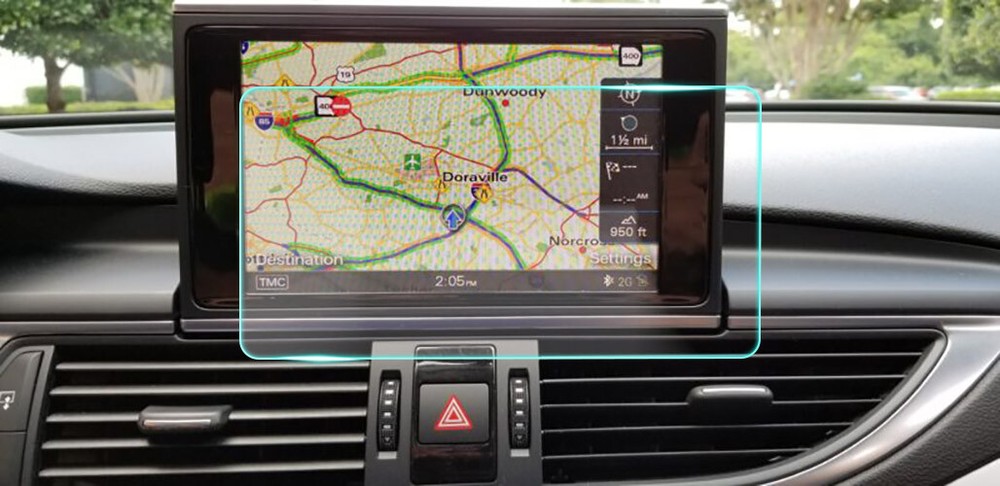 Crystal Clear Screen Protector for 2012 Audi A7 Vehicle Navigation
